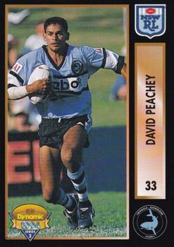 1994 Dynamic Rugby League Series 2 #33 David Peachey Front